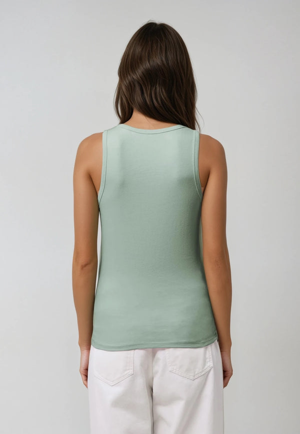 AVA | sustainable slim fit women's tank top made from 100 % organic cotton