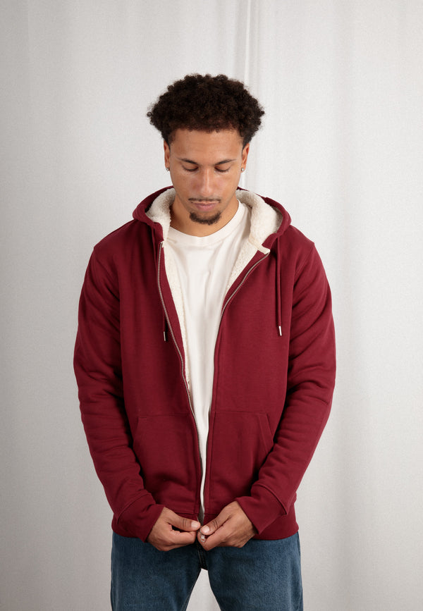 HYGGER SHERPA | Unisex Zip-Hoodie mit Sherpa-Innenfutter