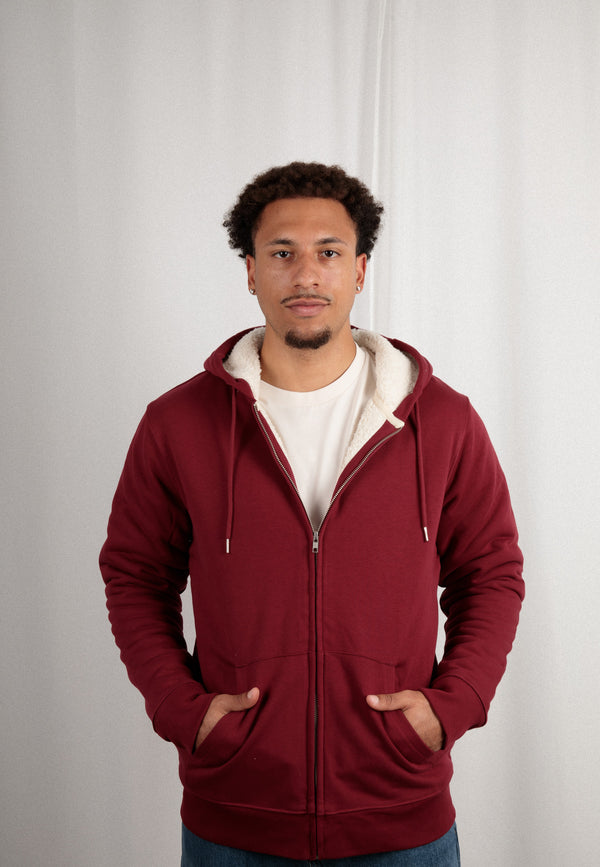 HYGGER SHERPA | Unisex Zip-Hoodie mit Sherpa-Innenfutter