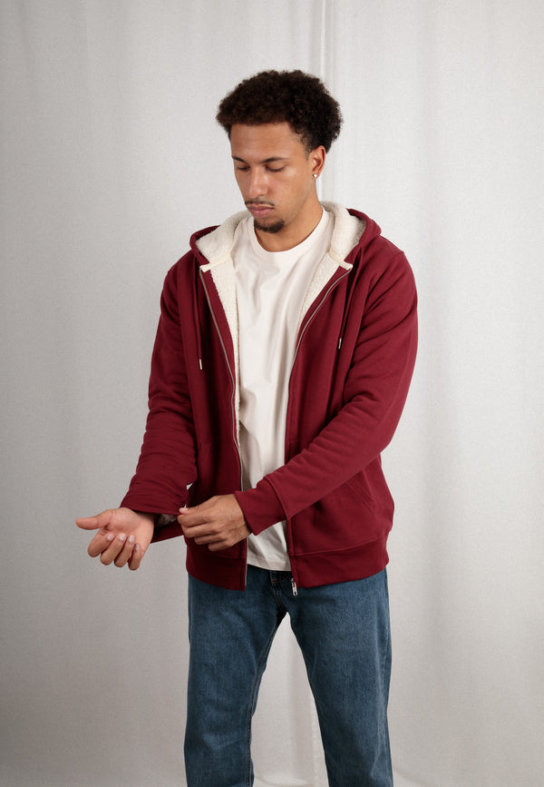 HYGGER SHERPA | Unisex Zip-Hoodie mit Sherpa-Innenfutter