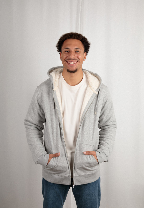 HYGGER SHERPA | Unisex Zip-Hoodie mit Sherpa-Innenfutter