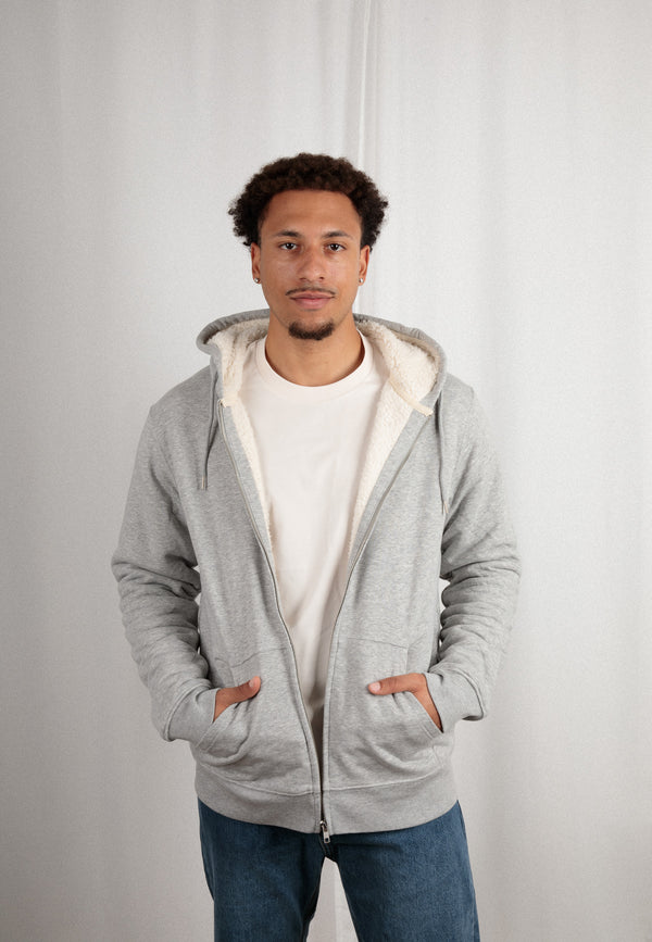 HYGGER SHERPA | Unisex Zip-Hoodie mit Sherpa-Innenfutter