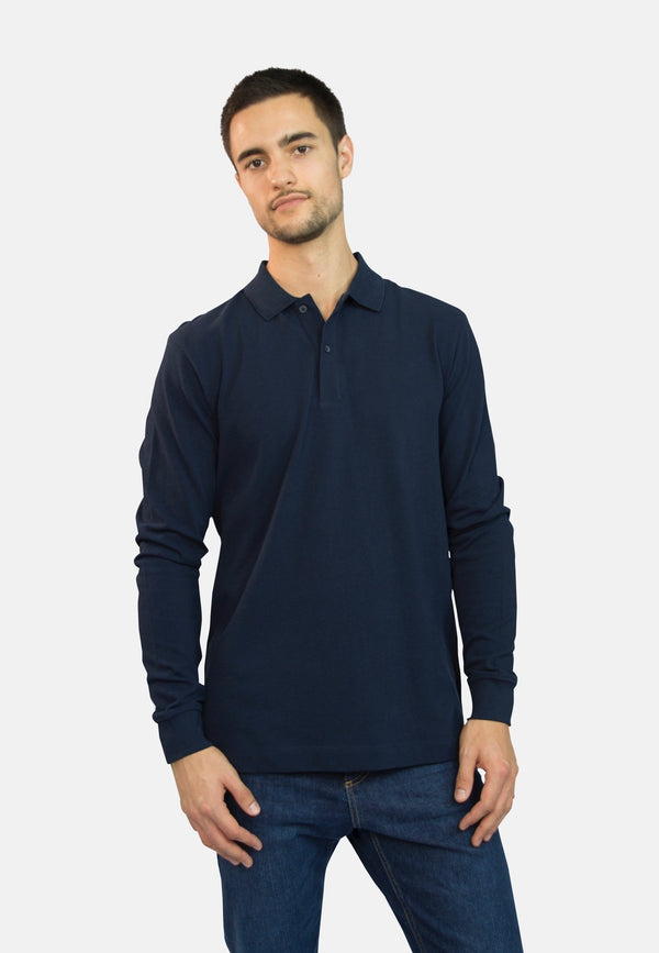 PREPSTER | Nachhaltiges Unisex Polo-Langarmshirt aus 100% Bio-Baumwolle