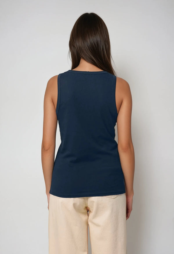 AVA | sustainable slim fit women's tank top made from 100 % organic cotton