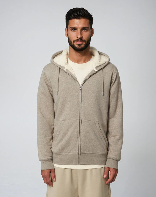 HYGGER SHERPA | Unisex Zip-Hoodie mit Sherpa-Innenfutter