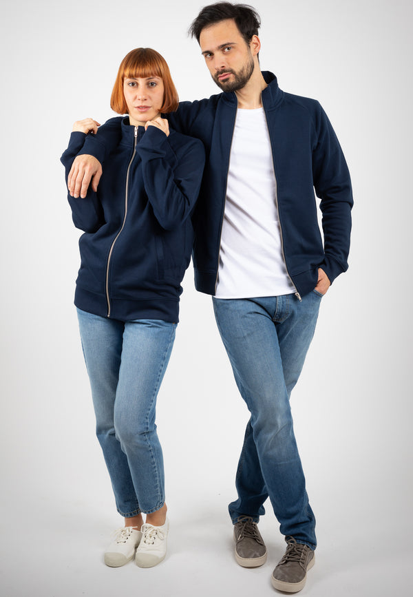 TRAILER | Sustainable sweatshirt jacket made from organic cotton