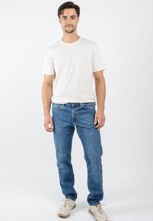 Straight Fit - Mid Indigo Herren-Jeans 